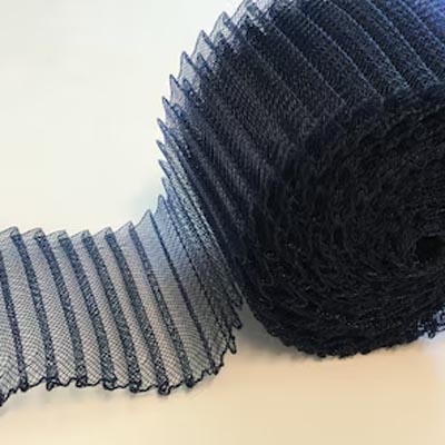 Pliszírozott lószőr szalag 10 cm széles